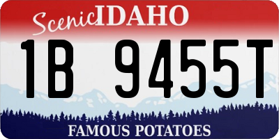 ID license plate 1B9455T