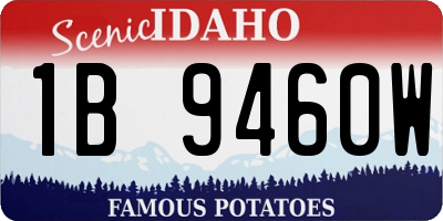 ID license plate 1B9460W