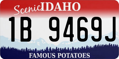 ID license plate 1B9469J