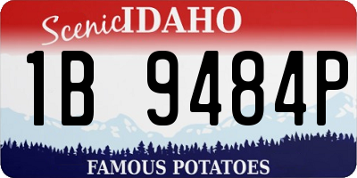 ID license plate 1B9484P