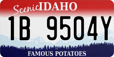 ID license plate 1B9504Y