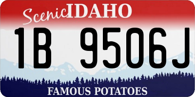 ID license plate 1B9506J