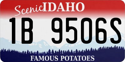 ID license plate 1B9506S