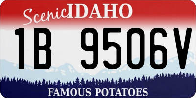 ID license plate 1B9506V