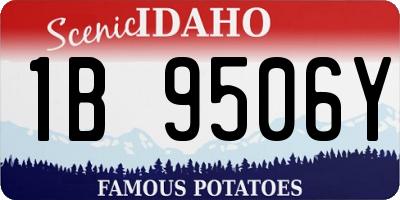 ID license plate 1B9506Y