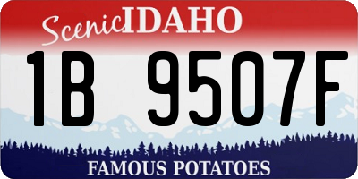 ID license plate 1B9507F