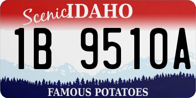 ID license plate 1B9510A