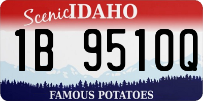 ID license plate 1B9510Q