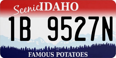 ID license plate 1B9527N