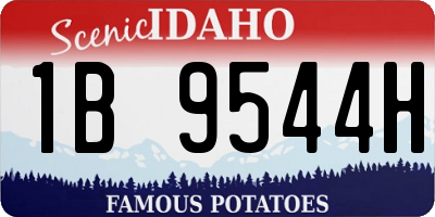 ID license plate 1B9544H
