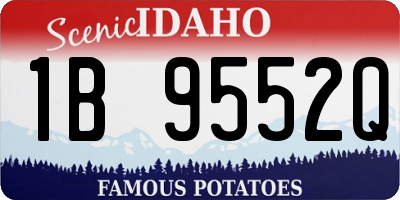 ID license plate 1B9552Q