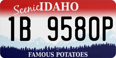 ID license plate 1B9580P