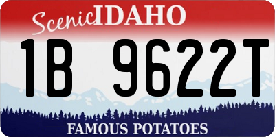 ID license plate 1B9622T