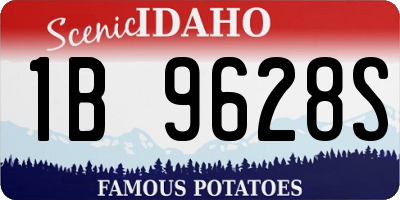 ID license plate 1B9628S