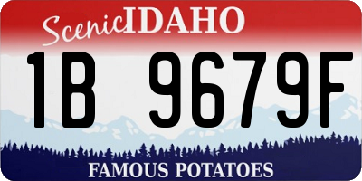 ID license plate 1B9679F