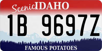 ID license plate 1B9697Z