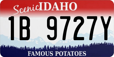 ID license plate 1B9727Y