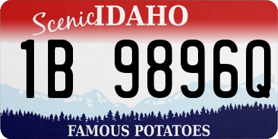 ID license plate 1B9896Q