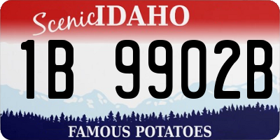 ID license plate 1B9902B