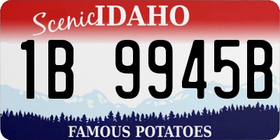 ID license plate 1B9945B
