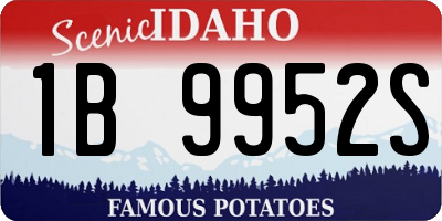 ID license plate 1B9952S