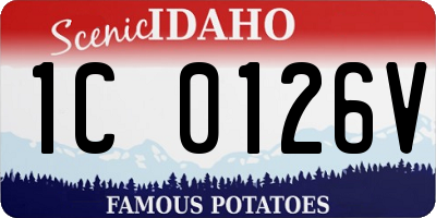 ID license plate 1C0126V