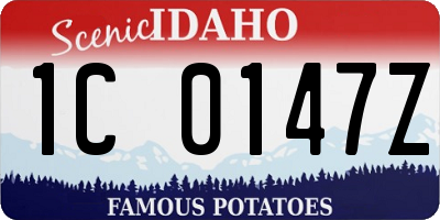 ID license plate 1C0147Z