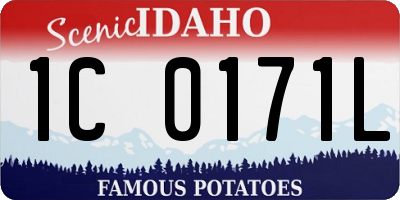 ID license plate 1C0171L