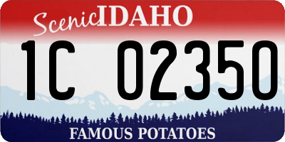 ID license plate 1C0235O