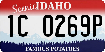 ID license plate 1C0269P