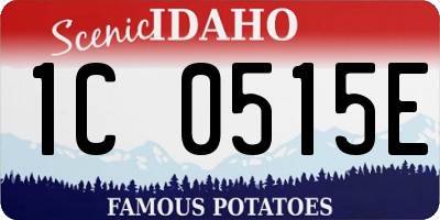 ID license plate 1C0515E