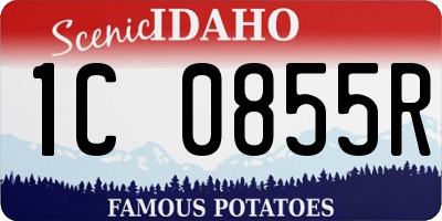ID license plate 1C0855R