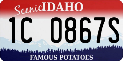 ID license plate 1C0867S