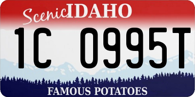 ID license plate 1C0995T