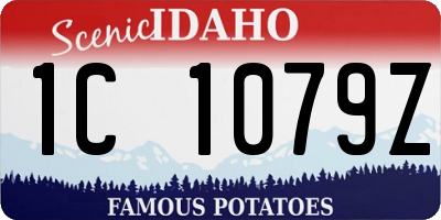 ID license plate 1C1079Z