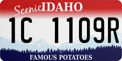 ID license plate 1C1109R