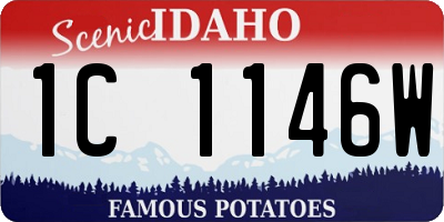 ID license plate 1C1146W