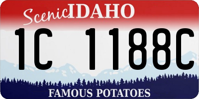 ID license plate 1C1188C
