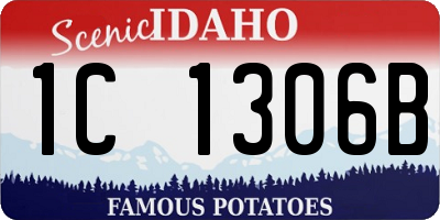ID license plate 1C1306B