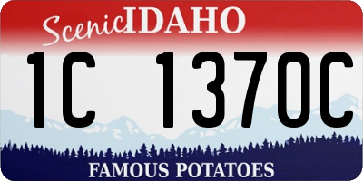 ID license plate 1C1370C