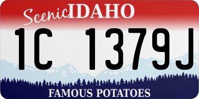 ID license plate 1C1379J