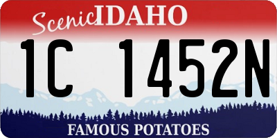 ID license plate 1C1452N