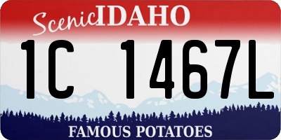 ID license plate 1C1467L