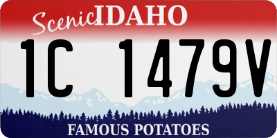 ID license plate 1C1479V