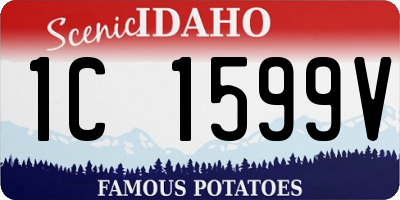 ID license plate 1C1599V