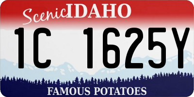 ID license plate 1C1625Y