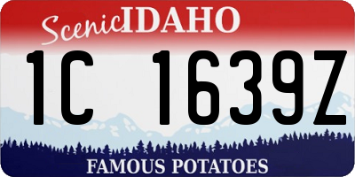ID license plate 1C1639Z