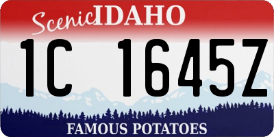 ID license plate 1C1645Z