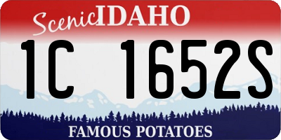 ID license plate 1C1652S
