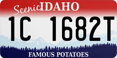 ID license plate 1C1682T